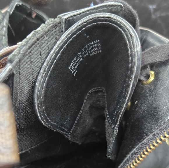 Michael Kors Stark Logo and Leather Combat Boot - Picture 8 of 12